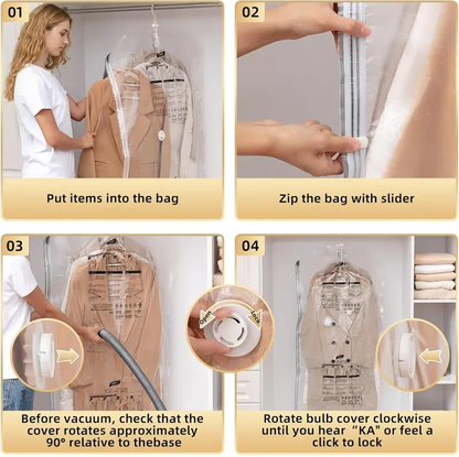 Hanging Wardrobe Savers – Compact Fold-Flat Bags for Seasonal Clothes & Linens