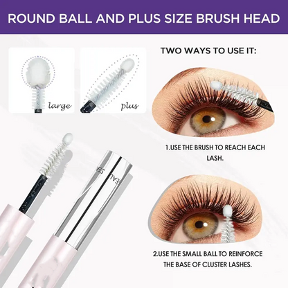 ✨ Waterproof Lash Cluster Glue – Bond & Seal, Black Adhesive for 72H Natural Hold, Latex-Free