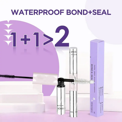 ✨ Waterproof Lash Cluster Glue – Bond & Seal, Black Adhesive for 72H Natural Hold, Latex-Free