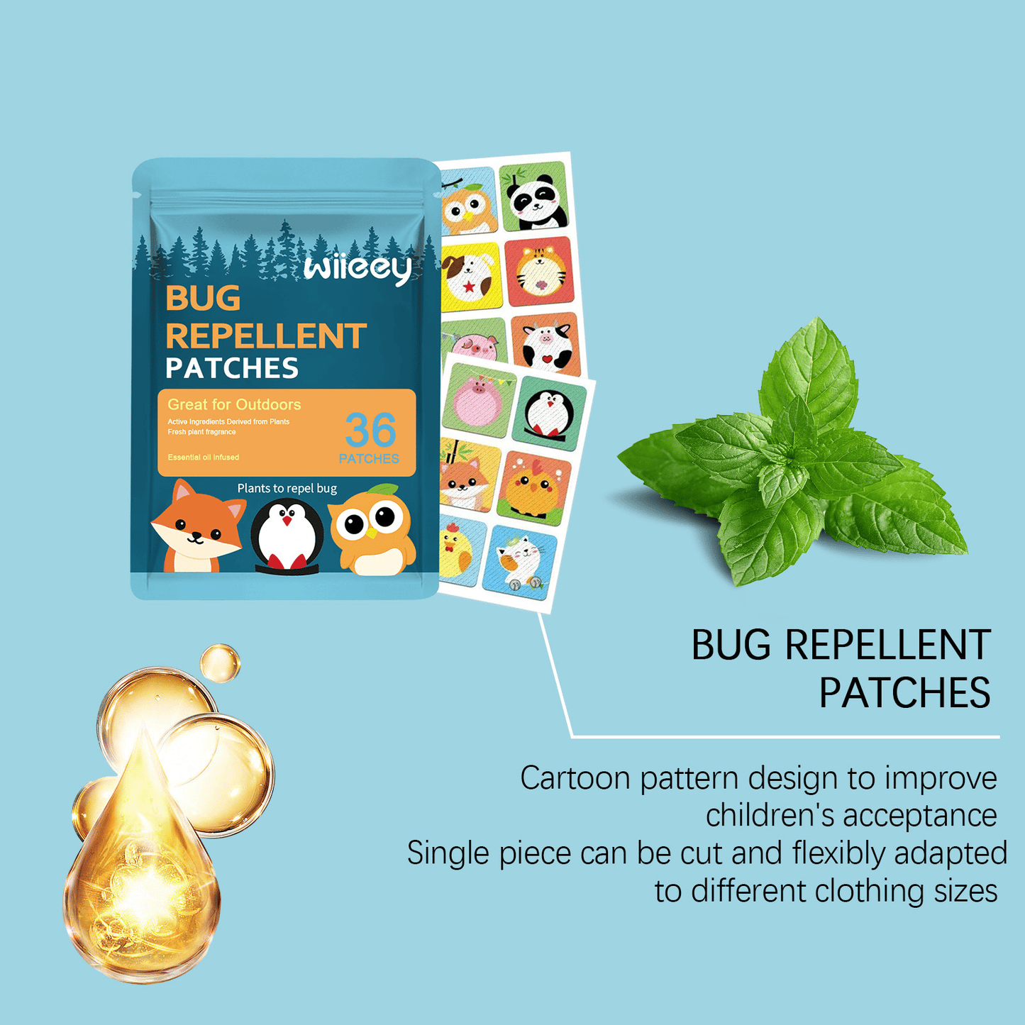 🔥Limited TimePromotion 50% OFF🔥 Mosquito Repellent Patches DEET-Free & Natural 36 PCS